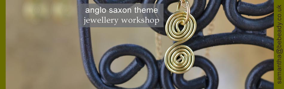 anglo saxon theme jewellery making workshops